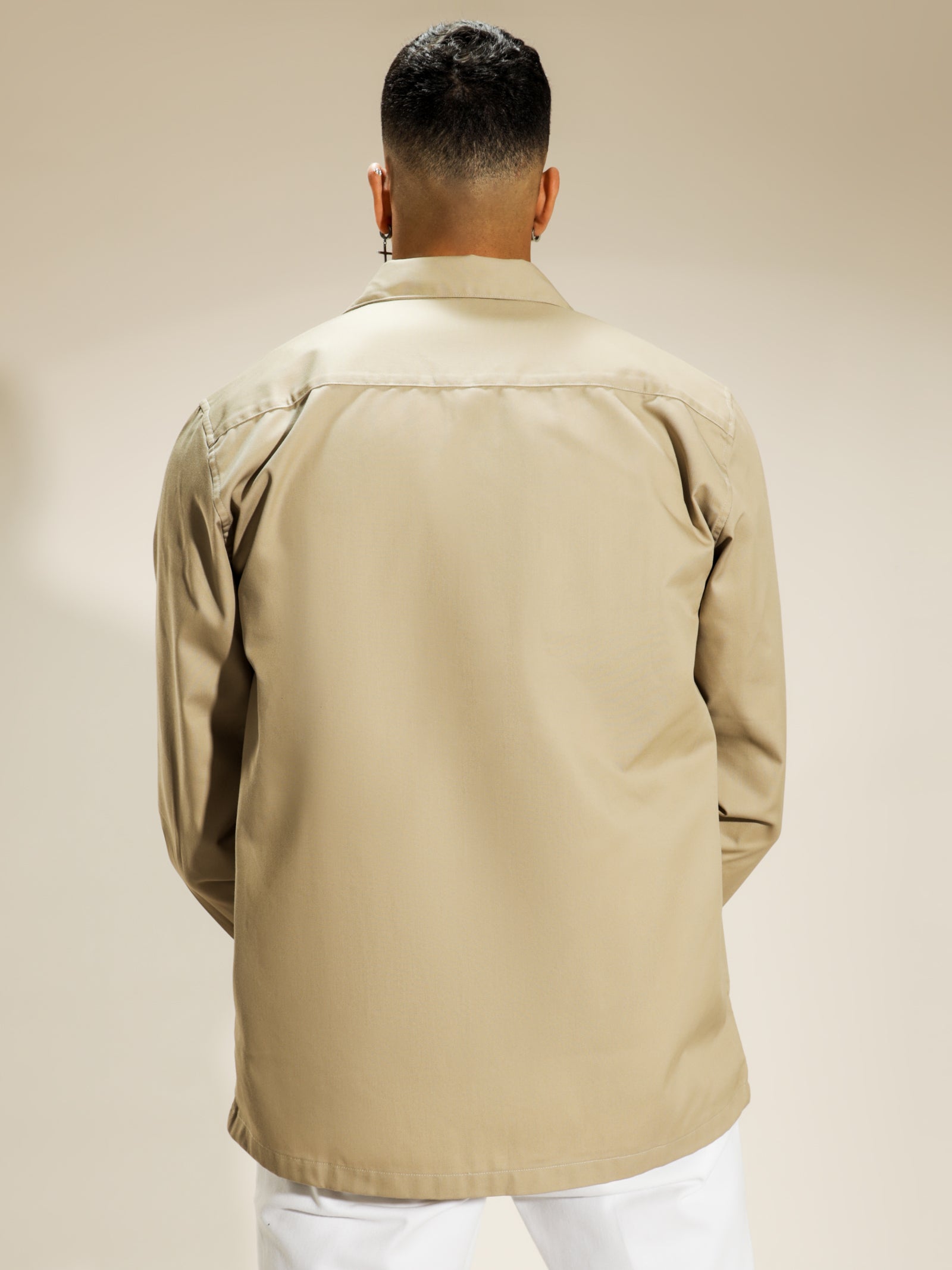 Long Sleeve Master Shirt in Wall Beige