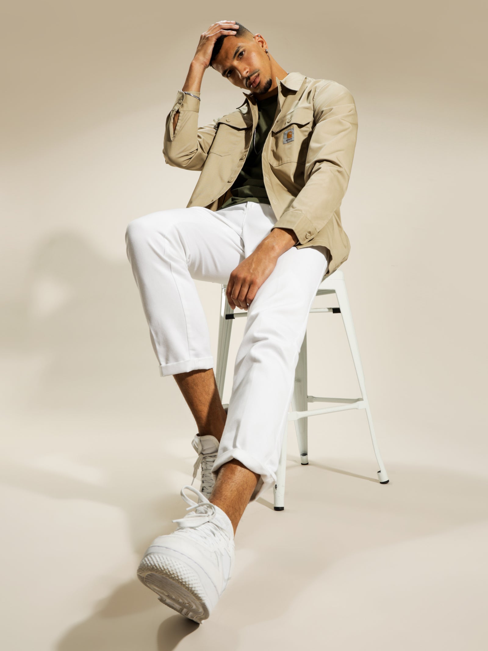 Long Sleeve Master Shirt in Wall Beige