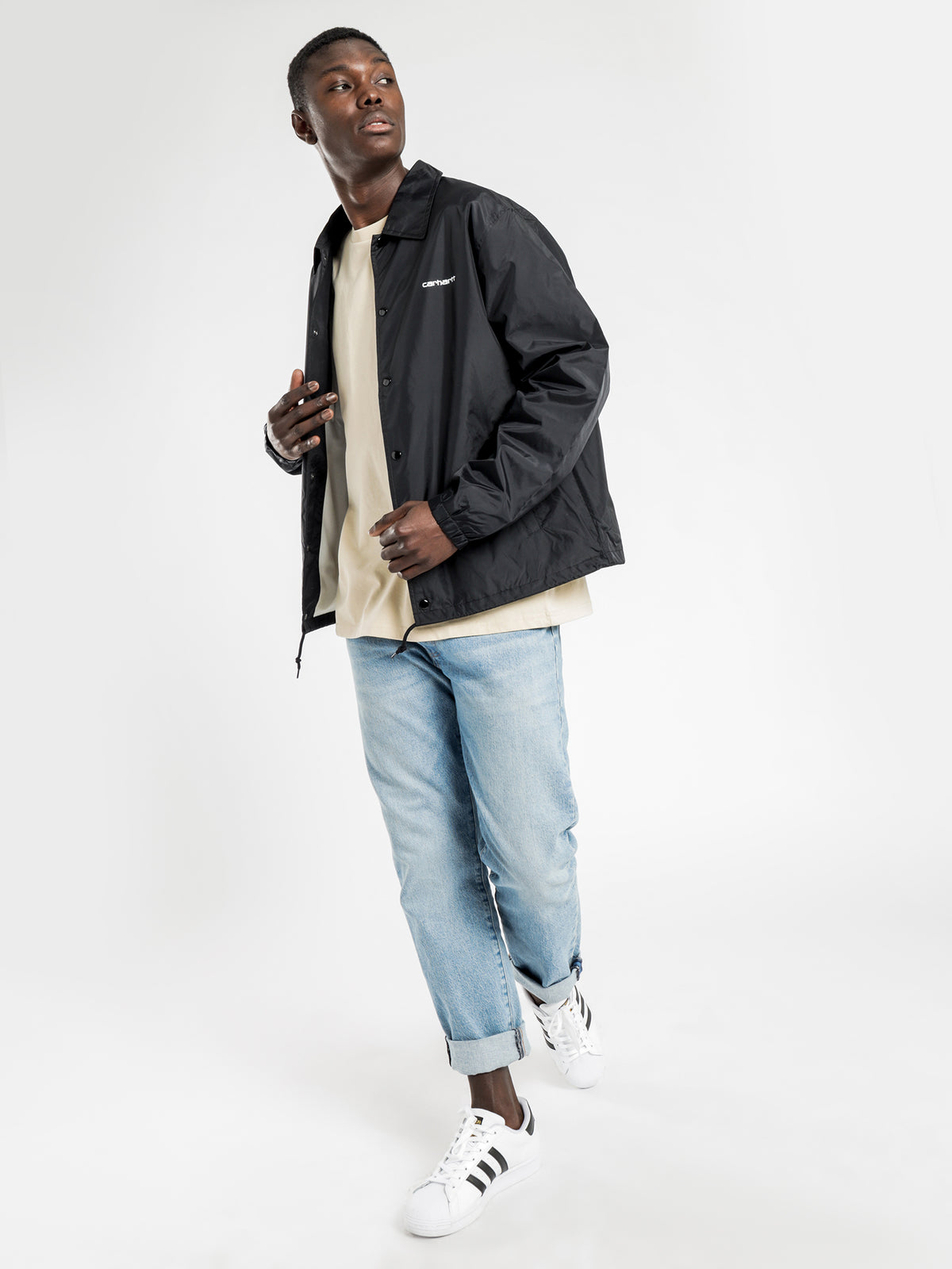 Carhartt Wip Script Coach Jacket | Black