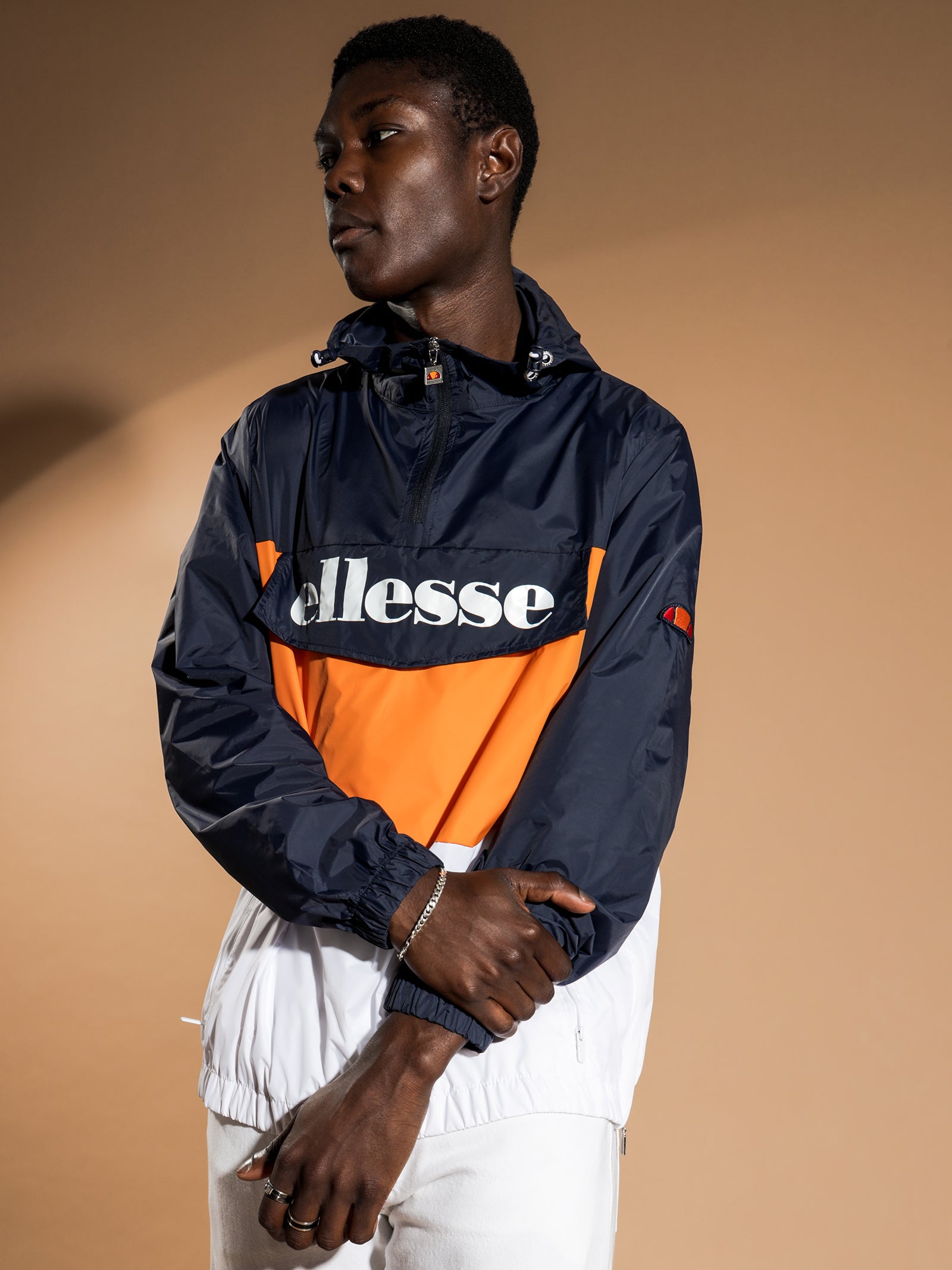 Overhead Jacket Ellesse Jacket Mens Black Ellesse Domani