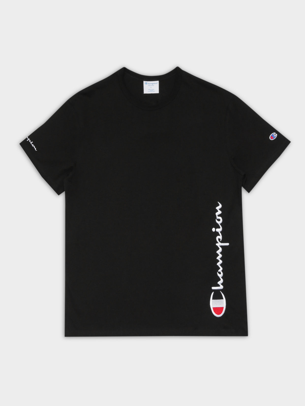 Champion Heritage T-Shirt With Script | Black