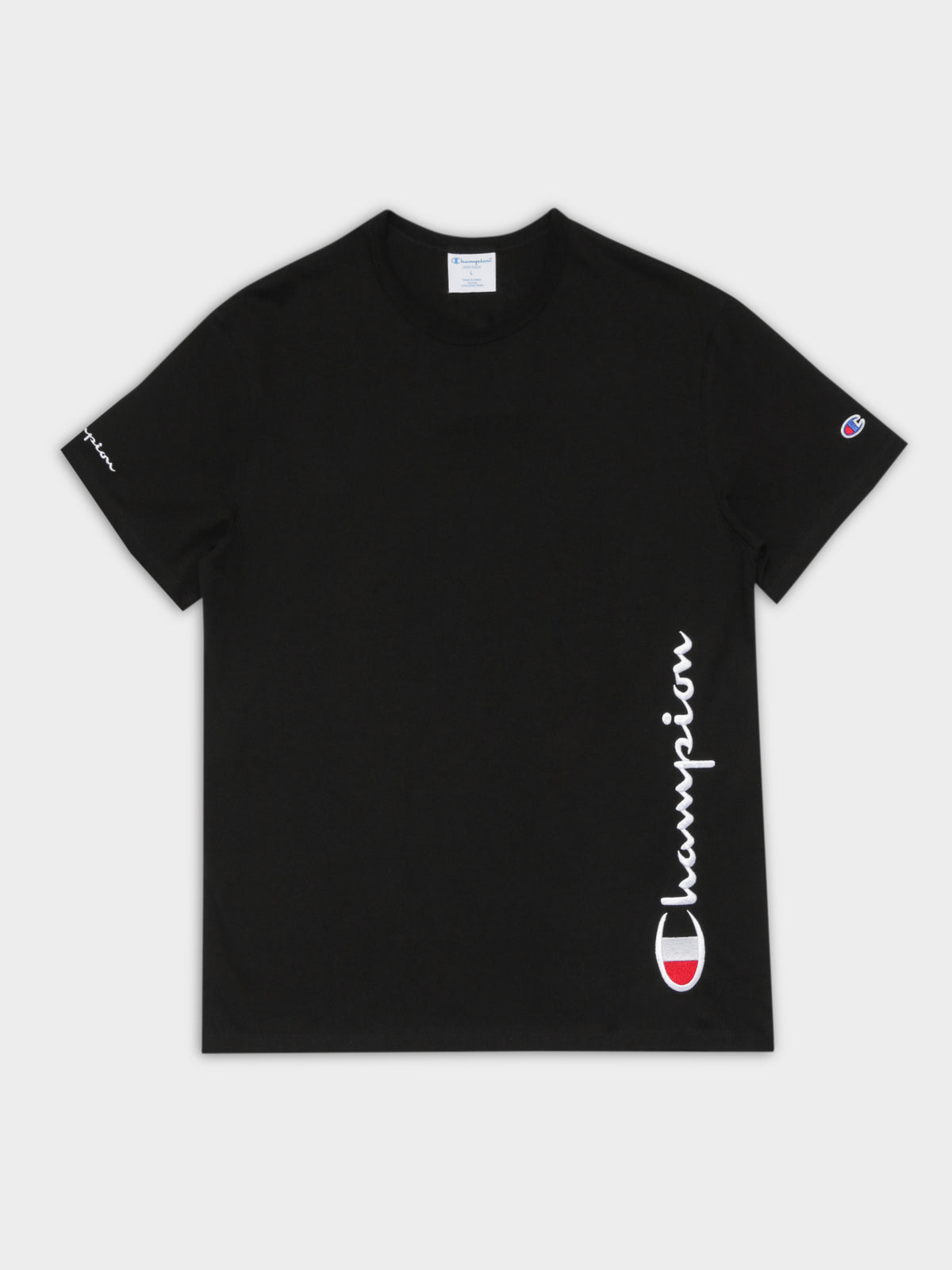 Heritage T-Shirt With Script in Black