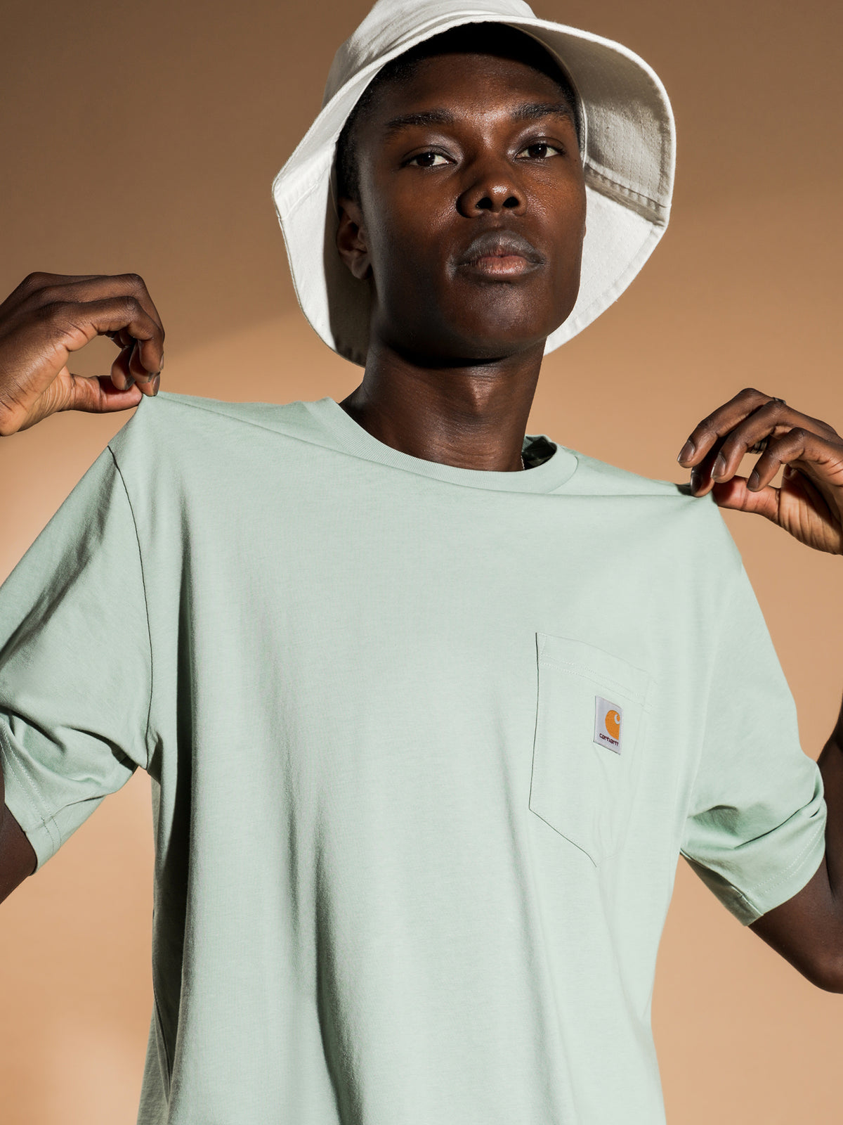 Pocket Short Sleeve T-Shirt in Frosted Green