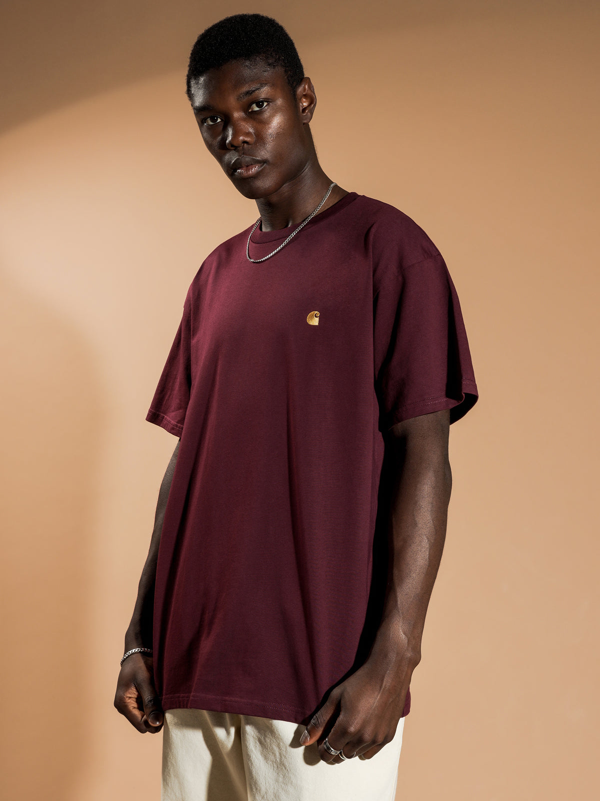 Chase T-Shirt in Burgandy