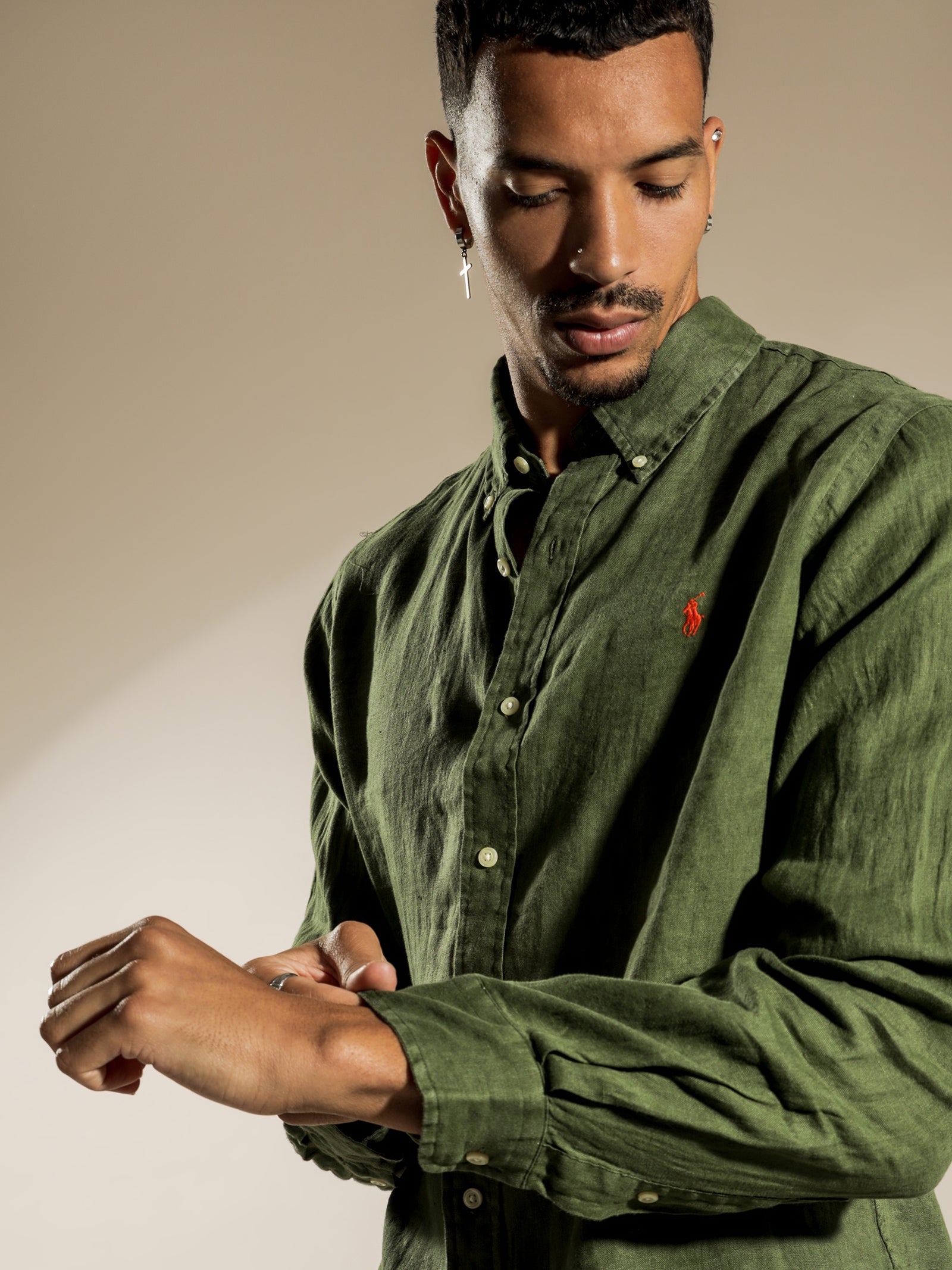 M Classics Long Sleeve Linen T-Shirt