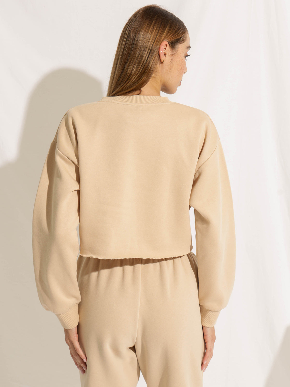 Nude Lucy Carter Classic Crop Sweater | Sand