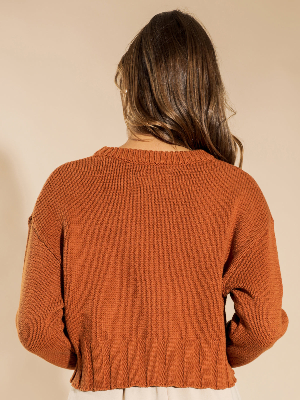 Rory Knit Jumper in Brick