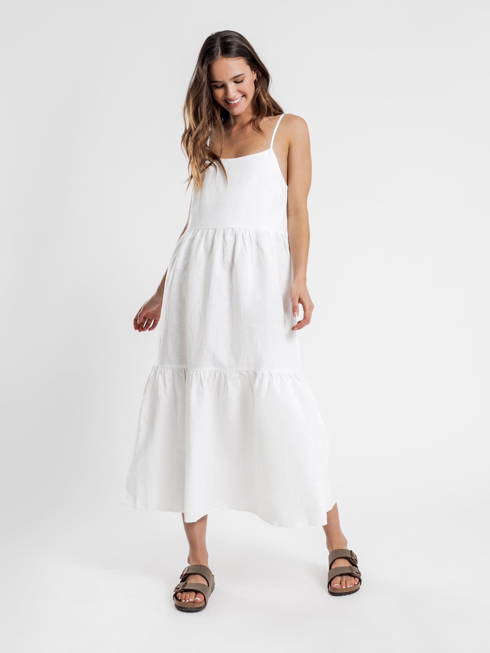 Miles Linen Midi Dress