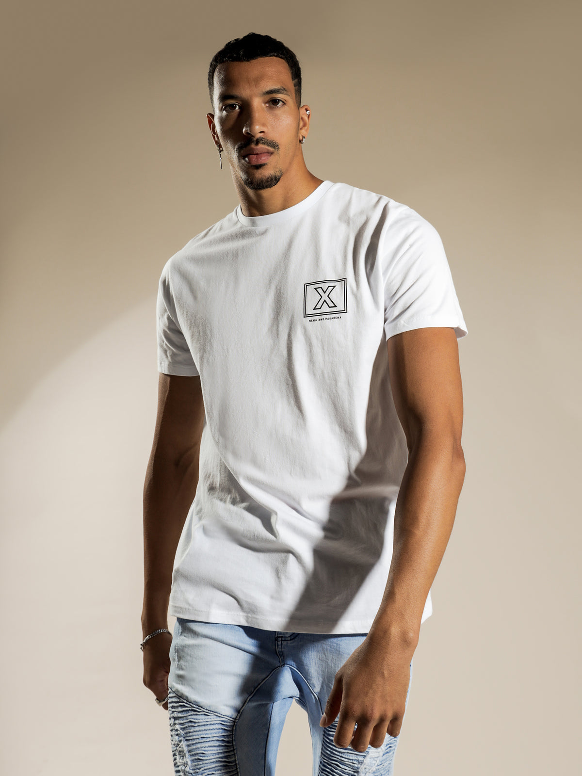 Youth Cape Back T-Shirt in White