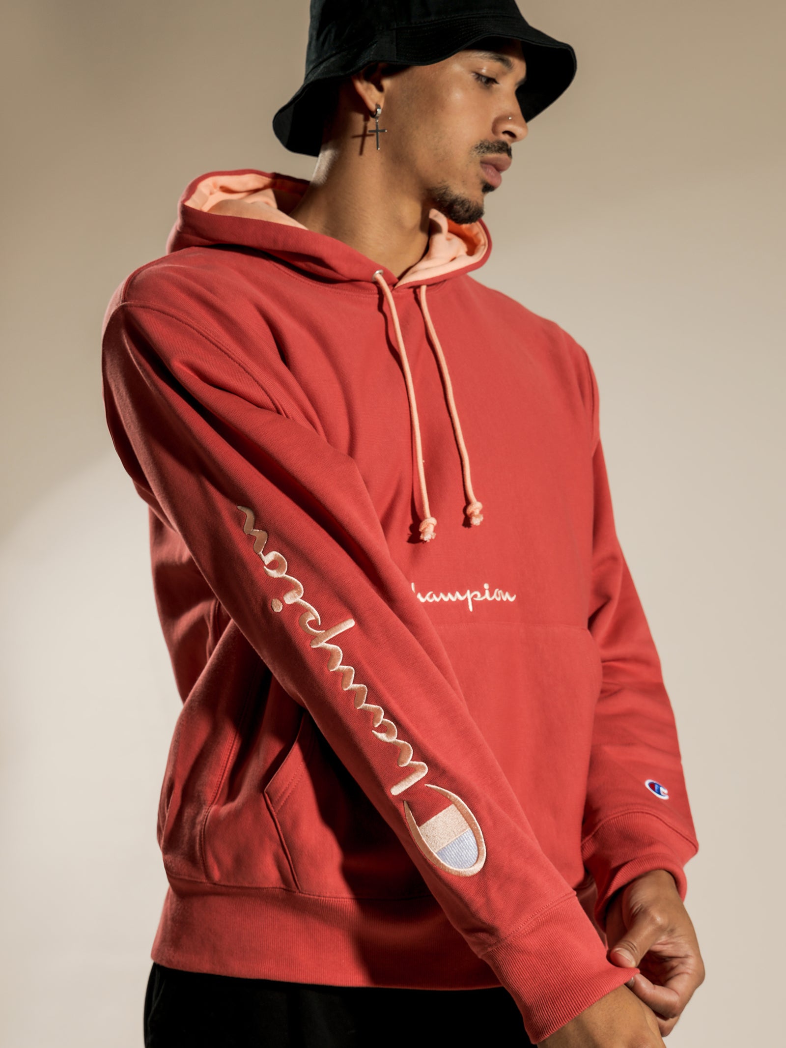 Reverse Weave French Terry Script Hoodie