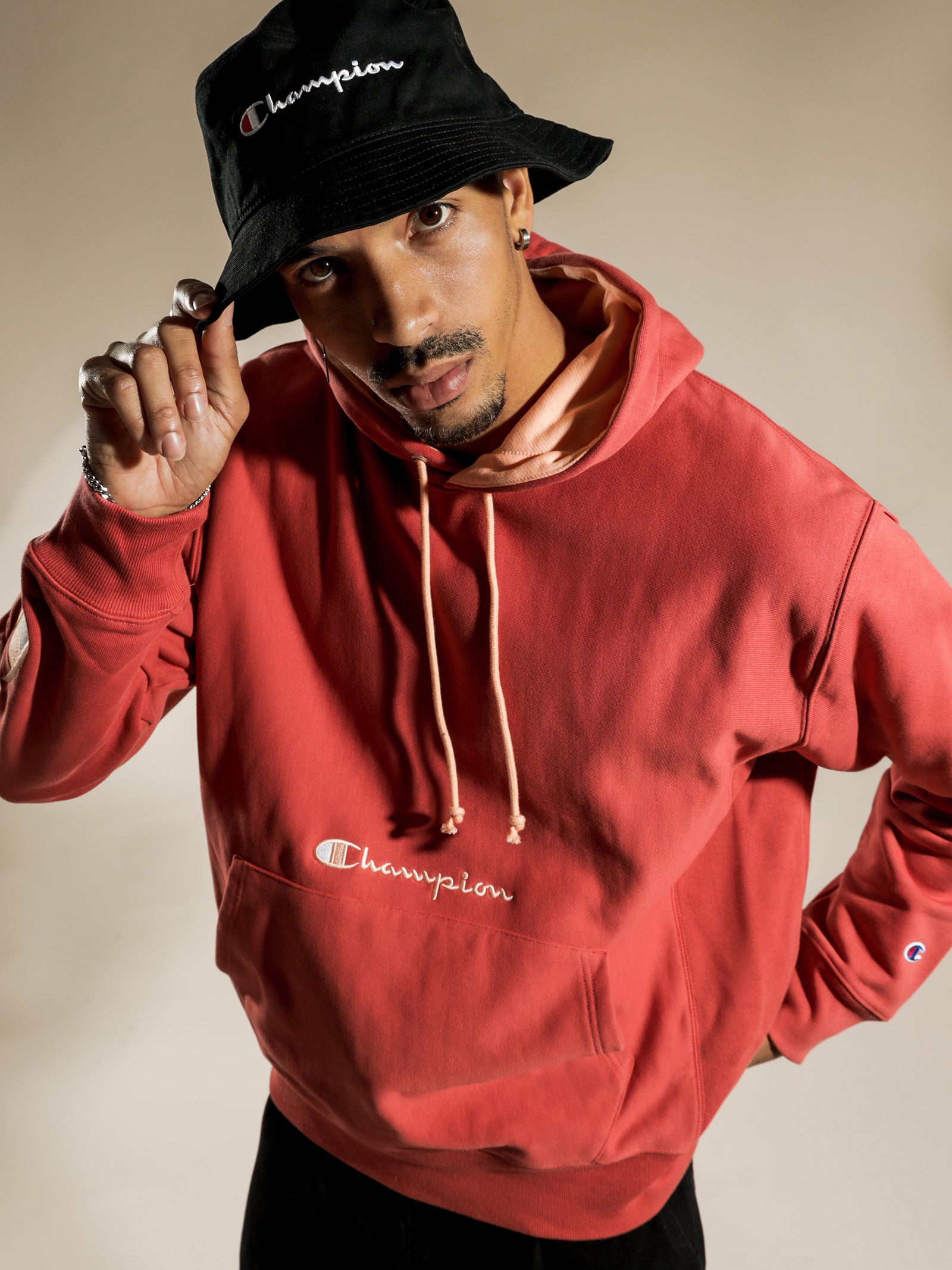 Reverse Weave French Terry Script Hoodie