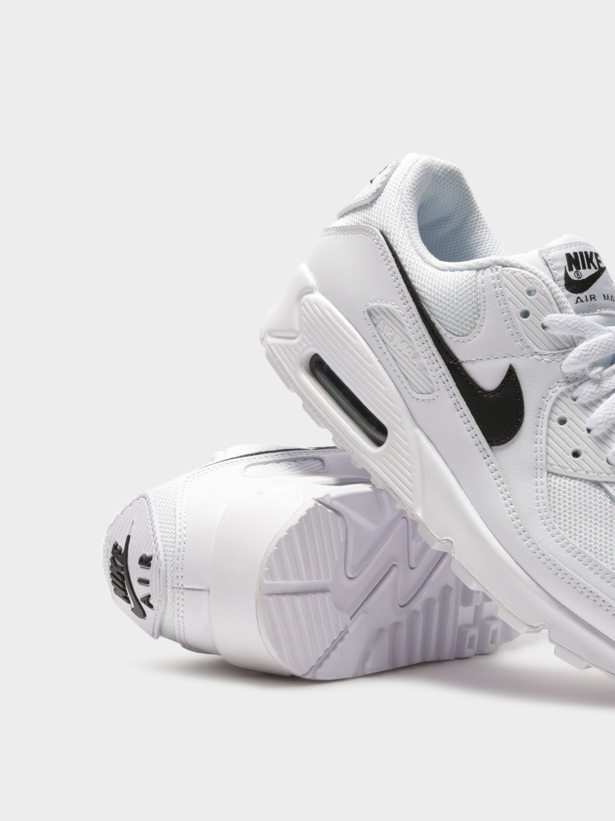 Womens Air Max 90 Sneakers in White &amp; Black