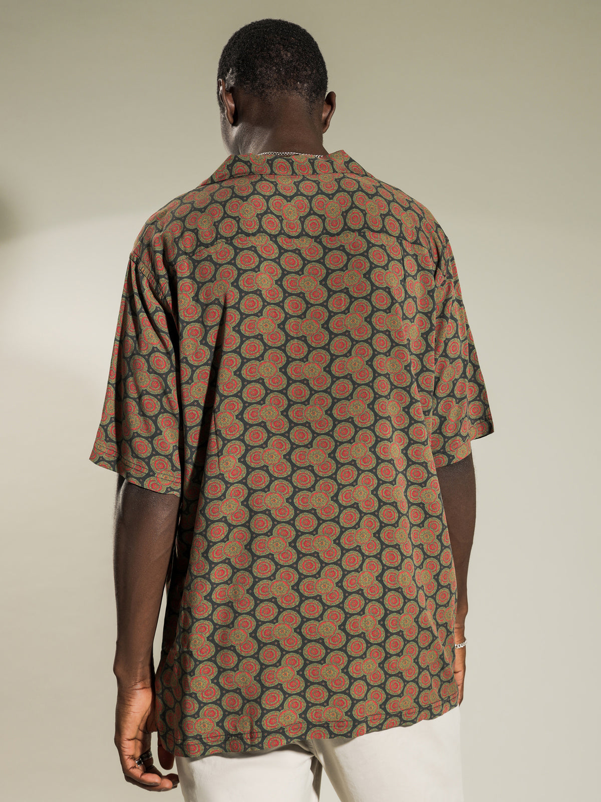 Stussy Circle Paisley Short Sleeve T-Shirt | Green