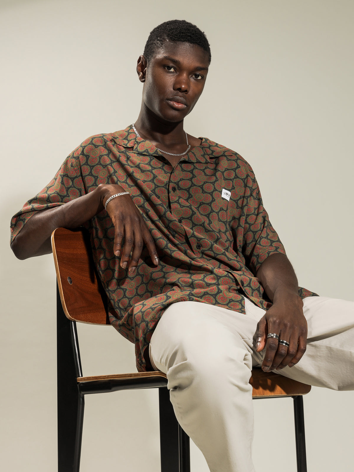 Stussy Circle Paisley Short Sleeve T-Shirt | Green