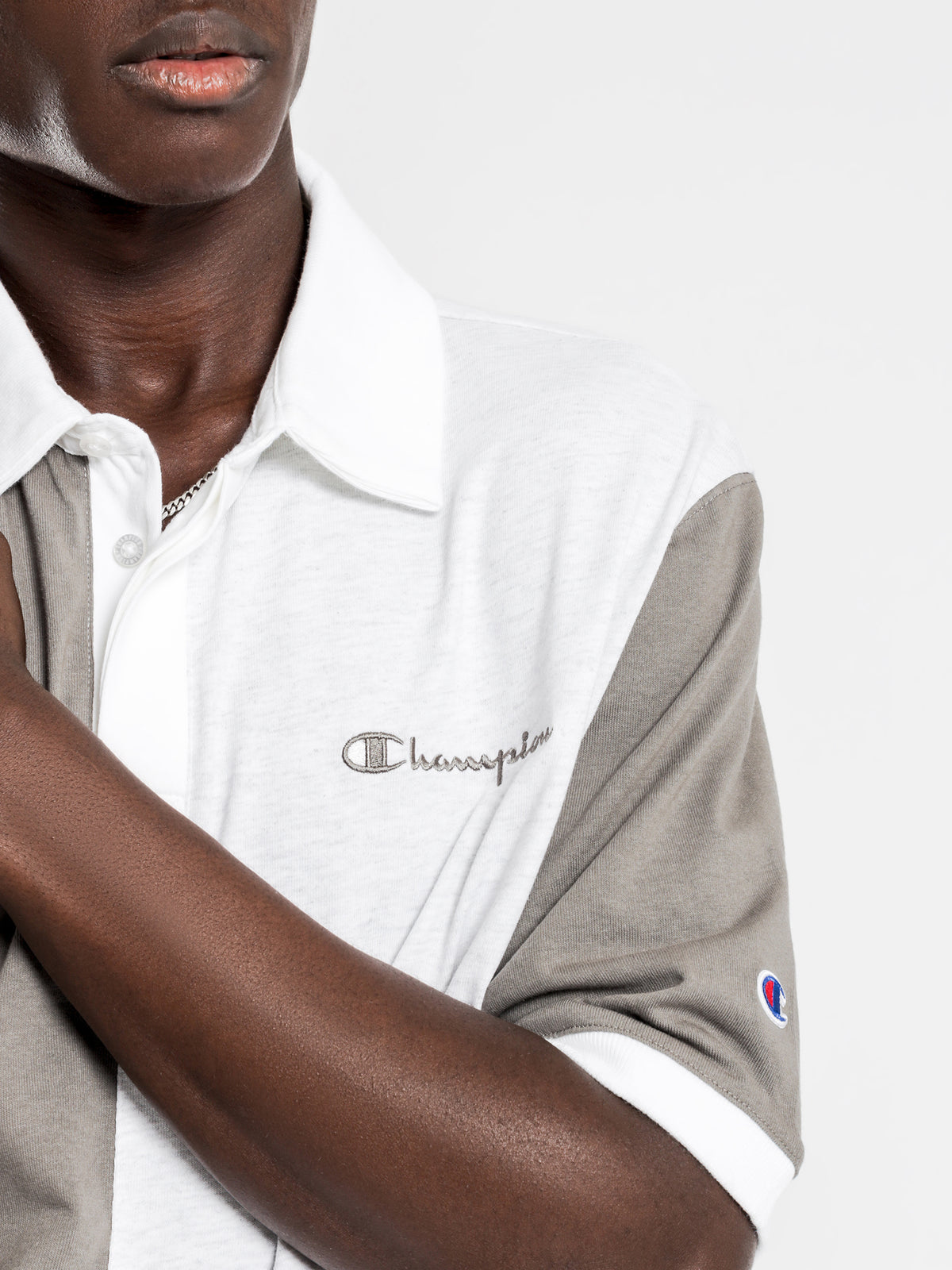 Heritage Collar Short Sleeve Polo in Gizmo
