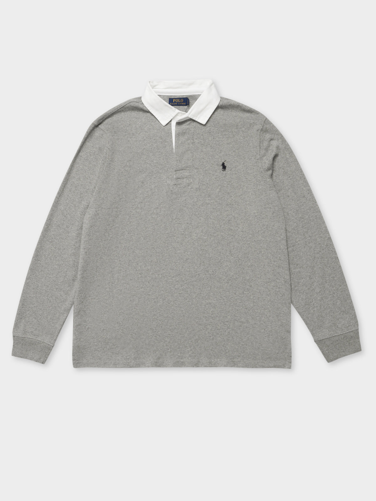 Long Sleeve Rugby Shirt in Grey