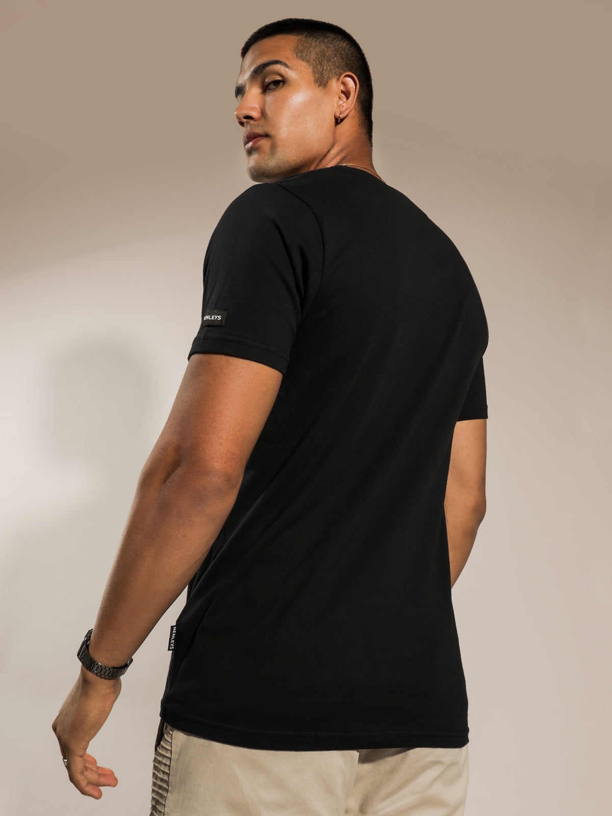 Valdez Reflective T-Shirt in Black