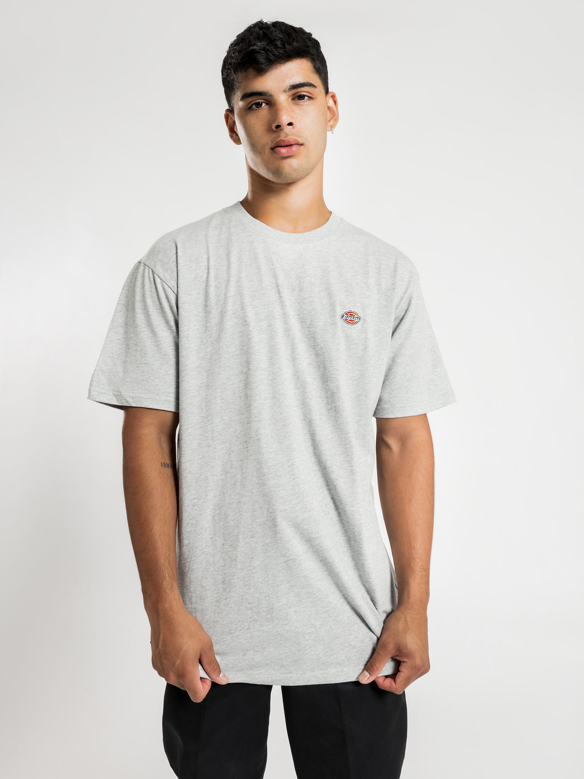 H.S Rockwood Classic Fit Short Sleeve T-Shirt in Grey Marle