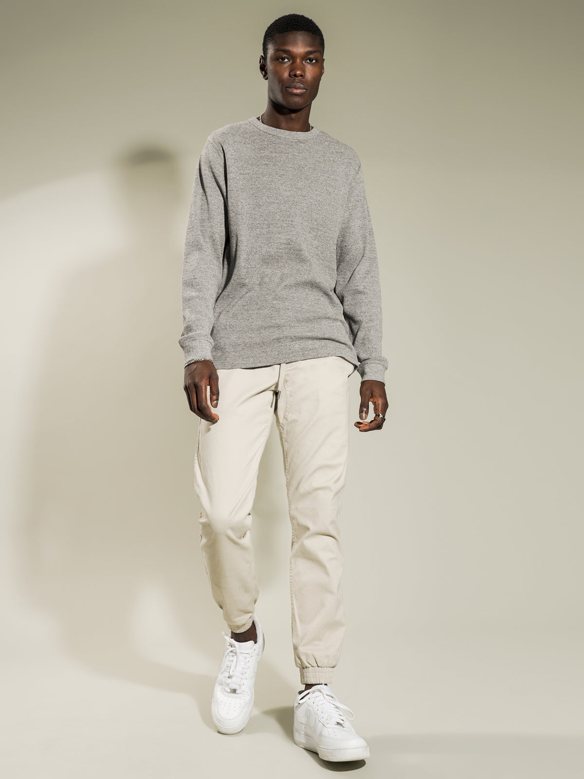 Article One Maison Waffle Crew | Grey Marle