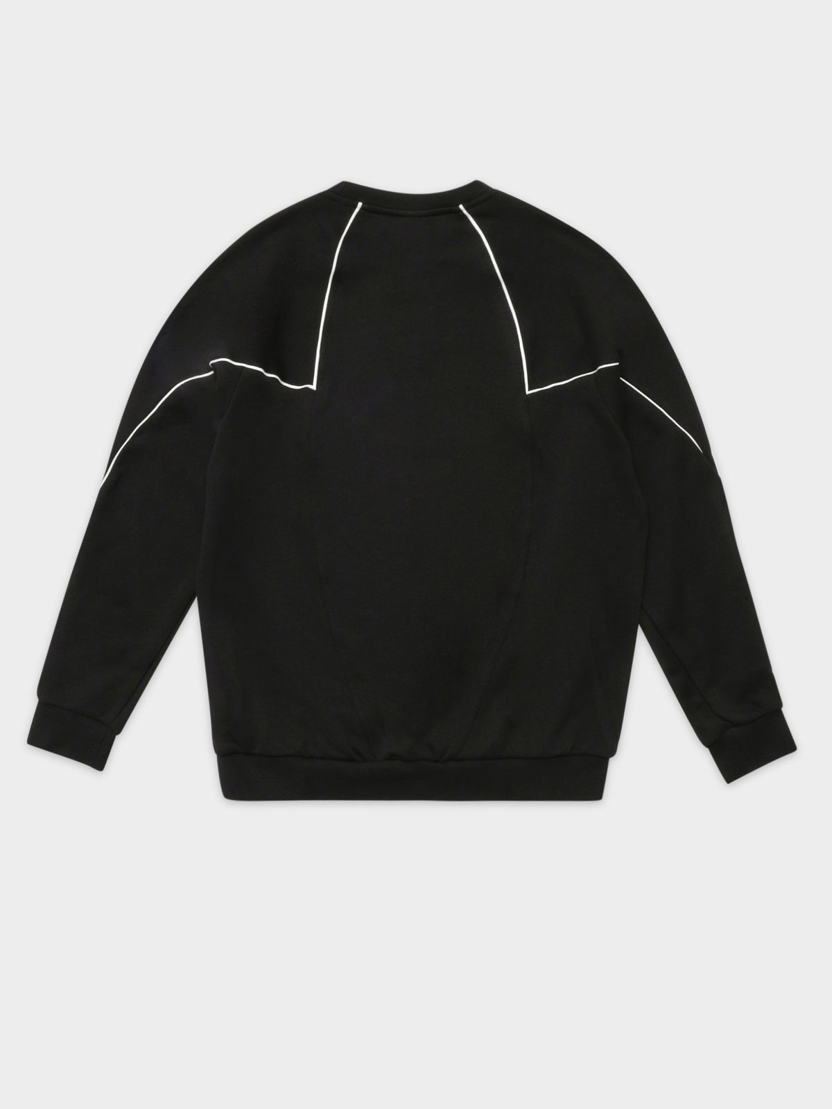 Big Trefoil Abstract Crew Sweatshirt in Black