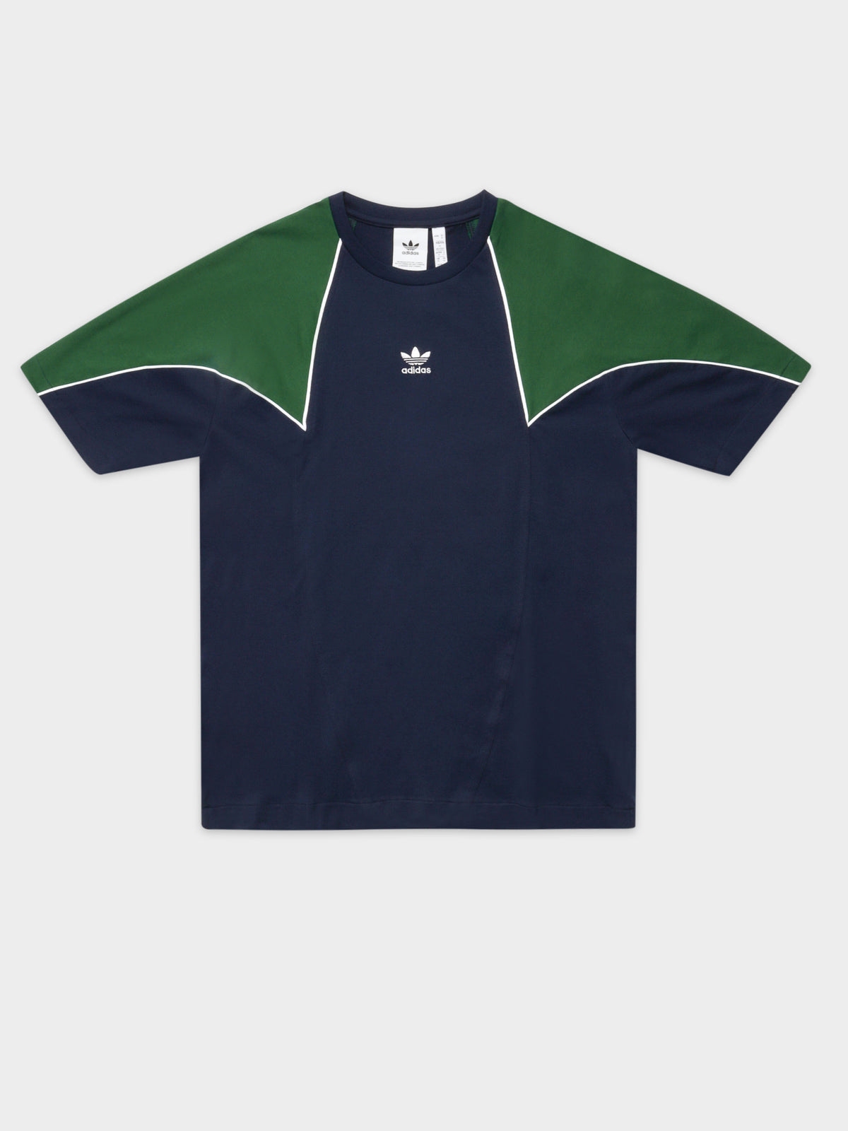 Big Trefoil Abstract T-Shirt in Navy