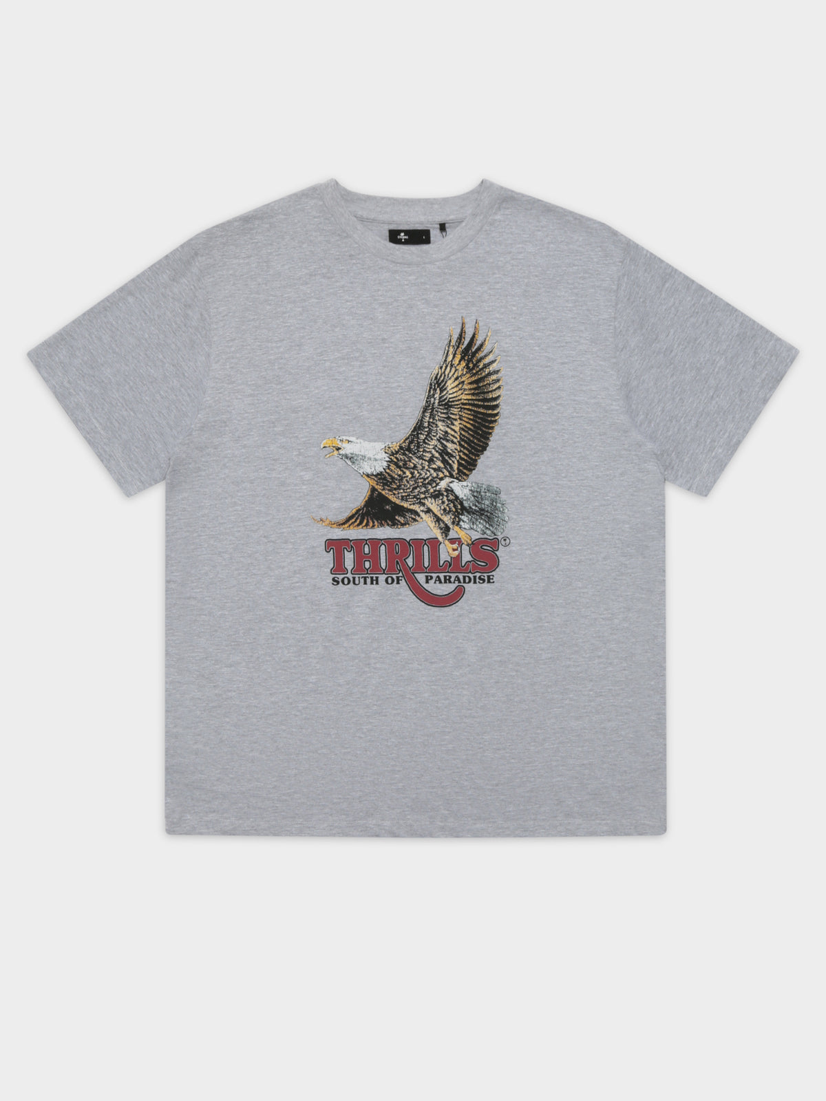 Thrills Victory Merch Fit T-Shirt in Grey Marle | Grey Marle