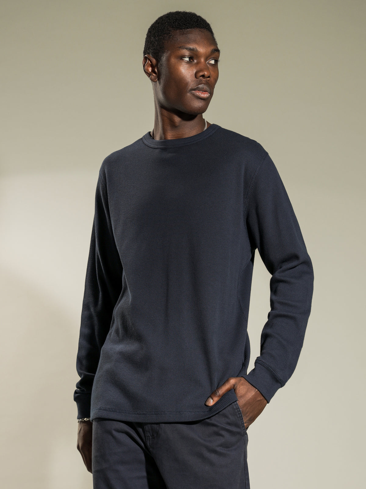 Article One Maison Waffle Crew | Navy