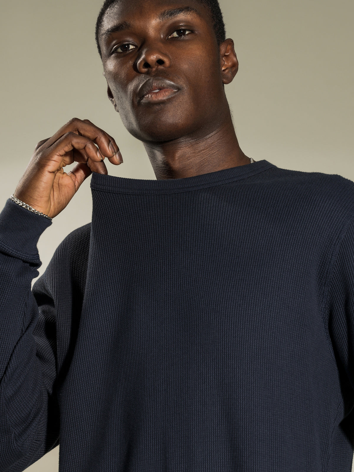 Article One Maison Waffle Crew | Navy