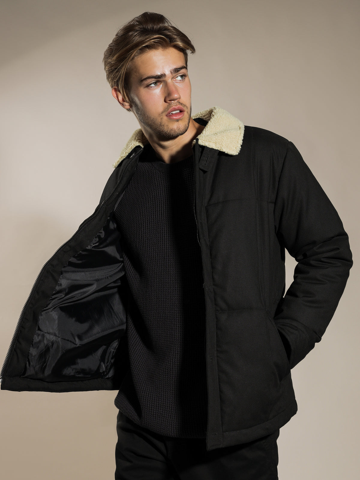 Ezra Workwear Jacket in Black