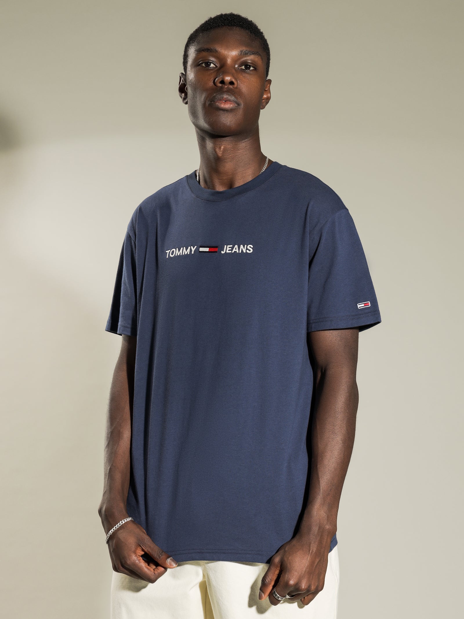 Logo Embroidered Organic Cotton T-Shirt