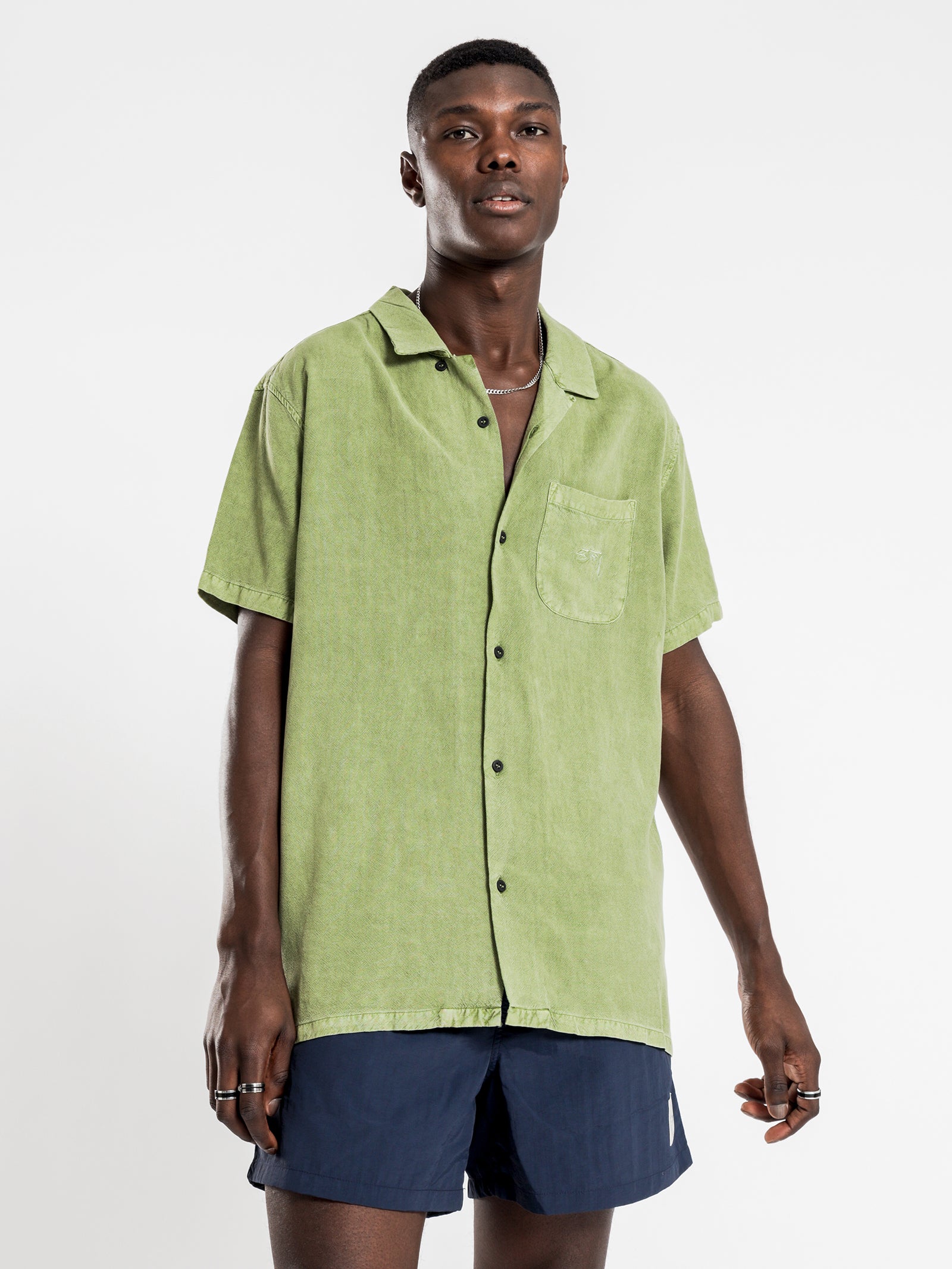 Pigment Linen Short Sleeve Shirt