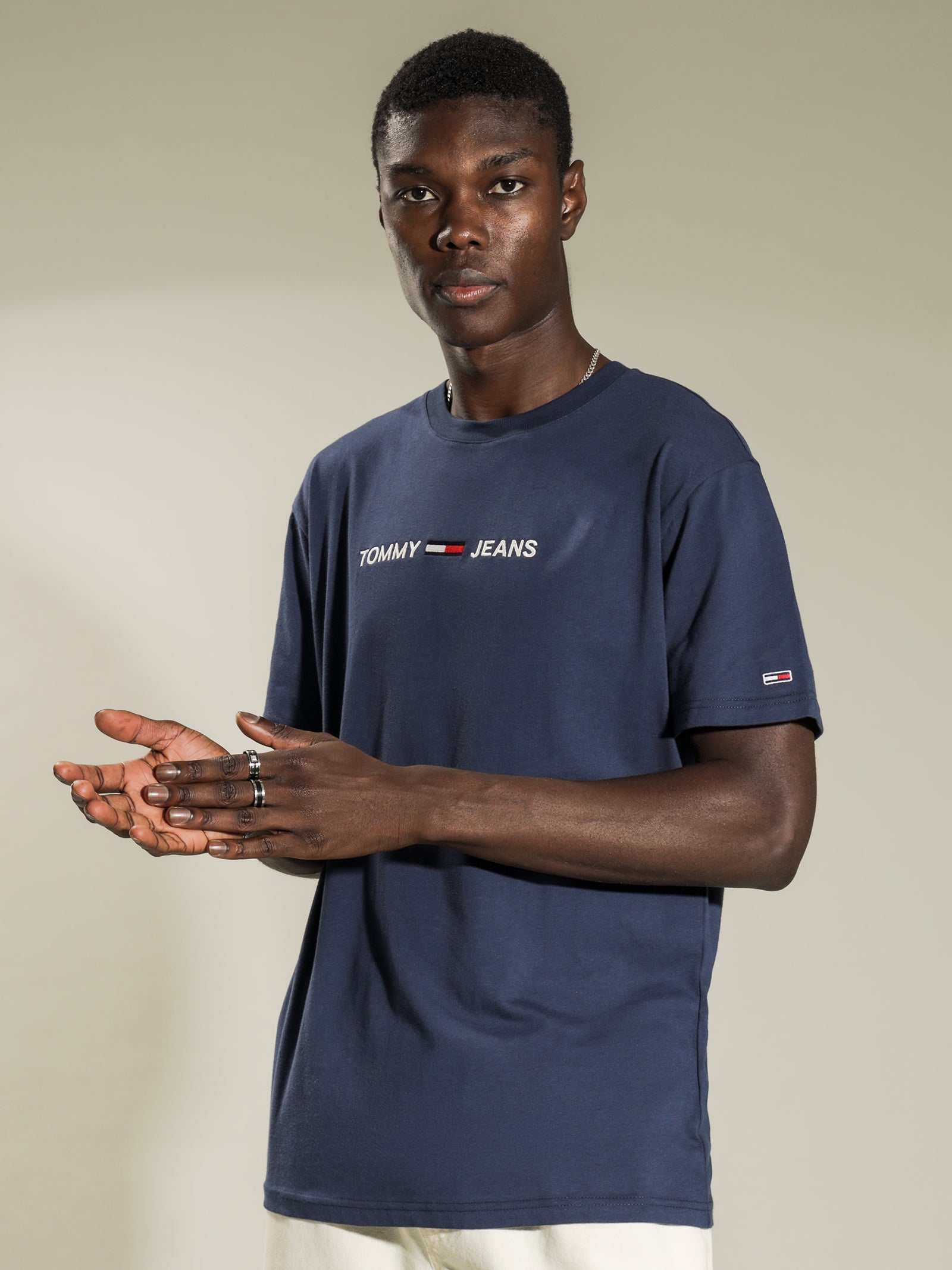 Logo Embroidered Organic Cotton T-Shirt