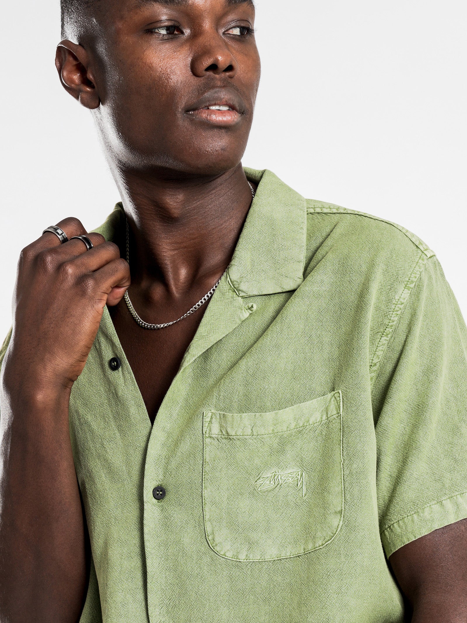 Pigment Linen Short Sleeve Shirt