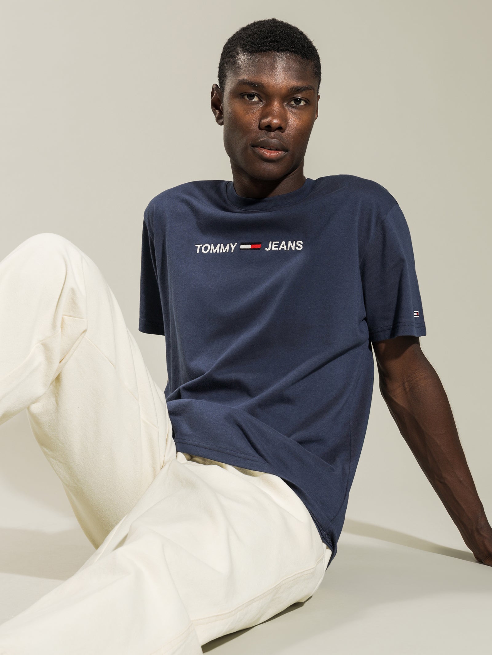 Logo Embroidered Organic Cotton T-Shirt