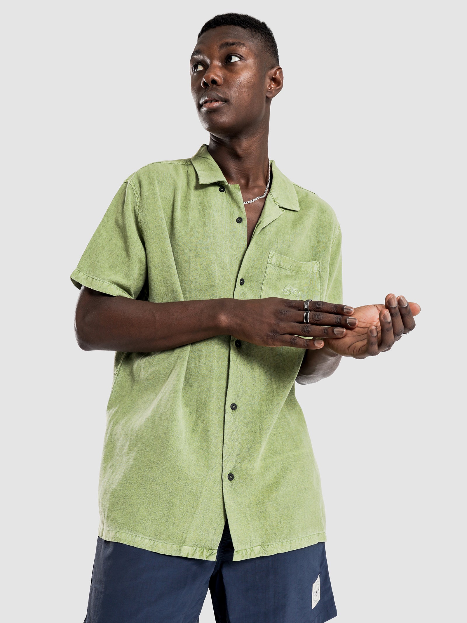 Pigment Linen Short Sleeve Shirt