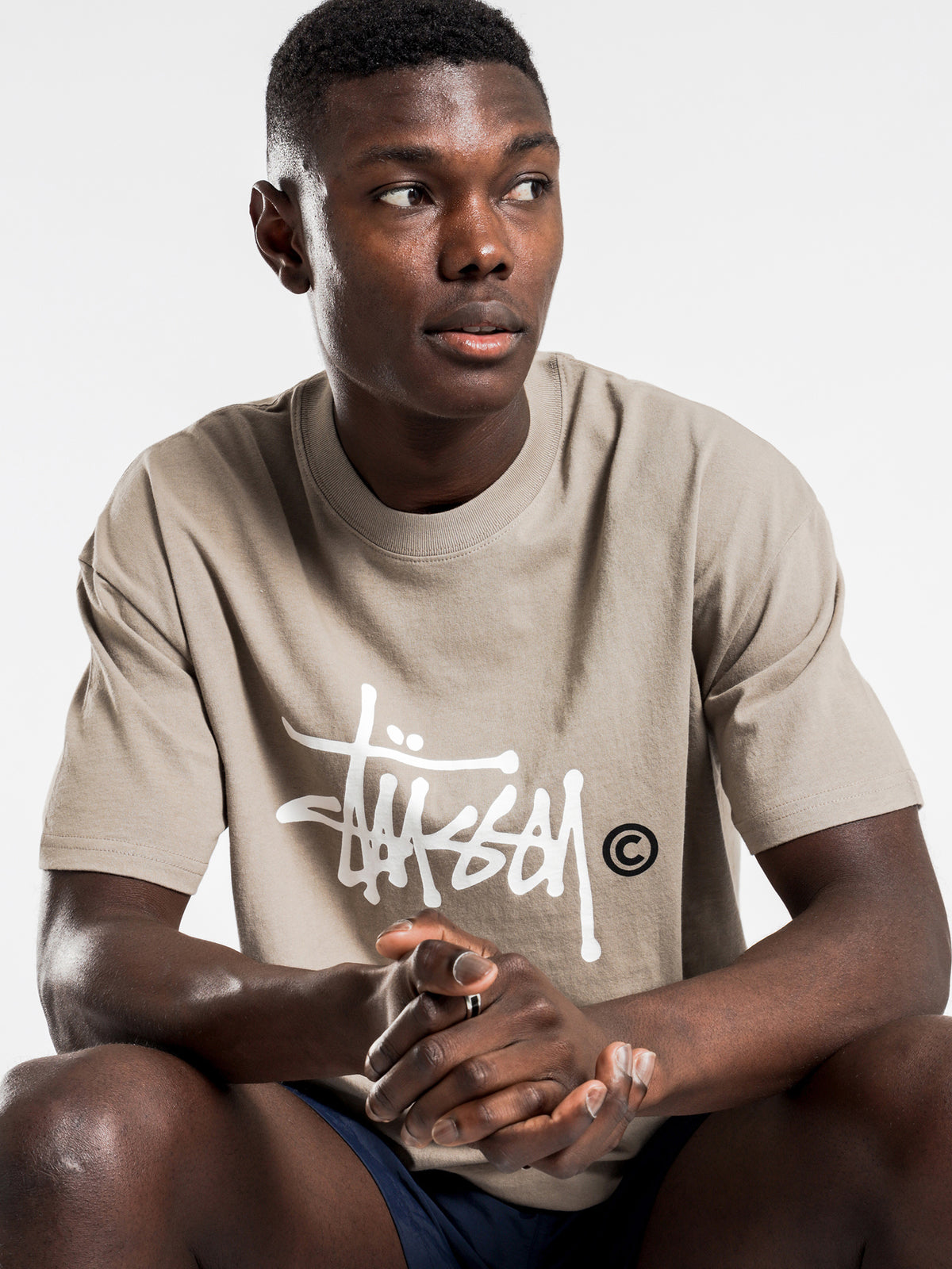 Stussy TM Short Sleeve T-Shirt | Beige