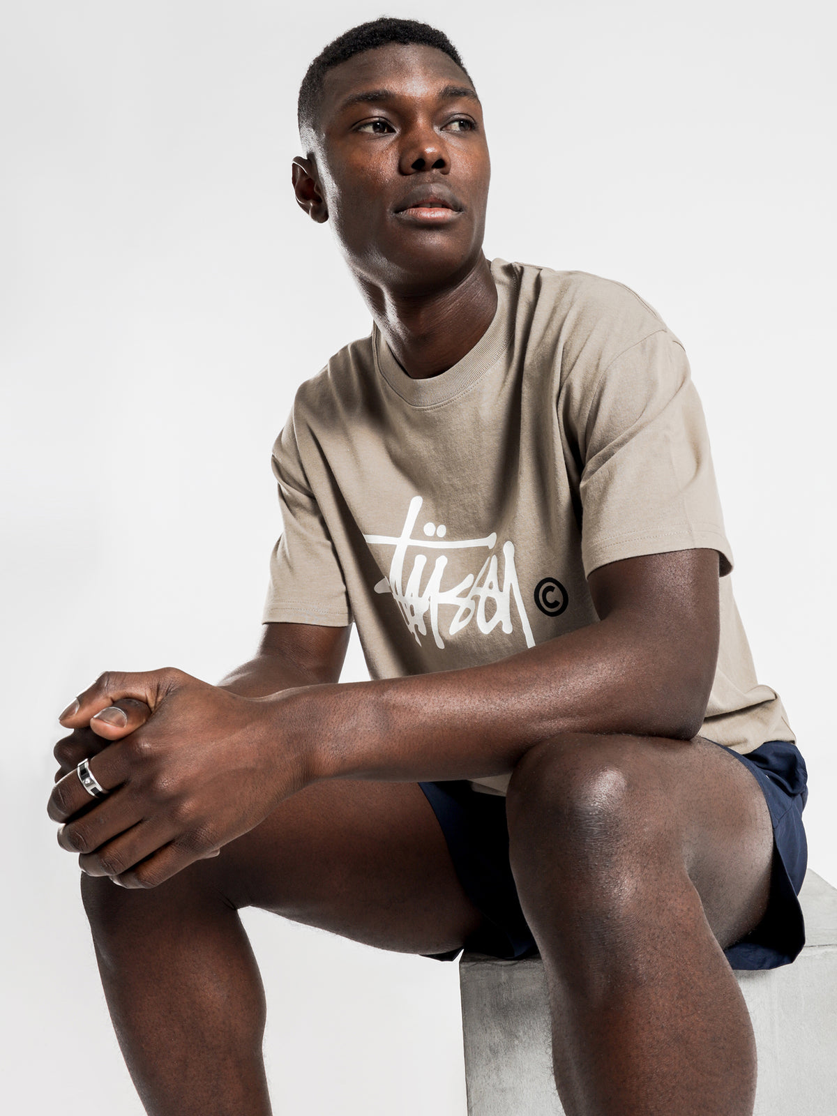 Stussy TM Short Sleeve T-Shirt | Beige