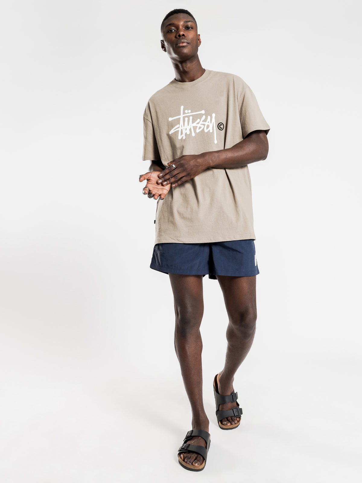 Stussy TM Short Sleeve T-Shirt | Beige