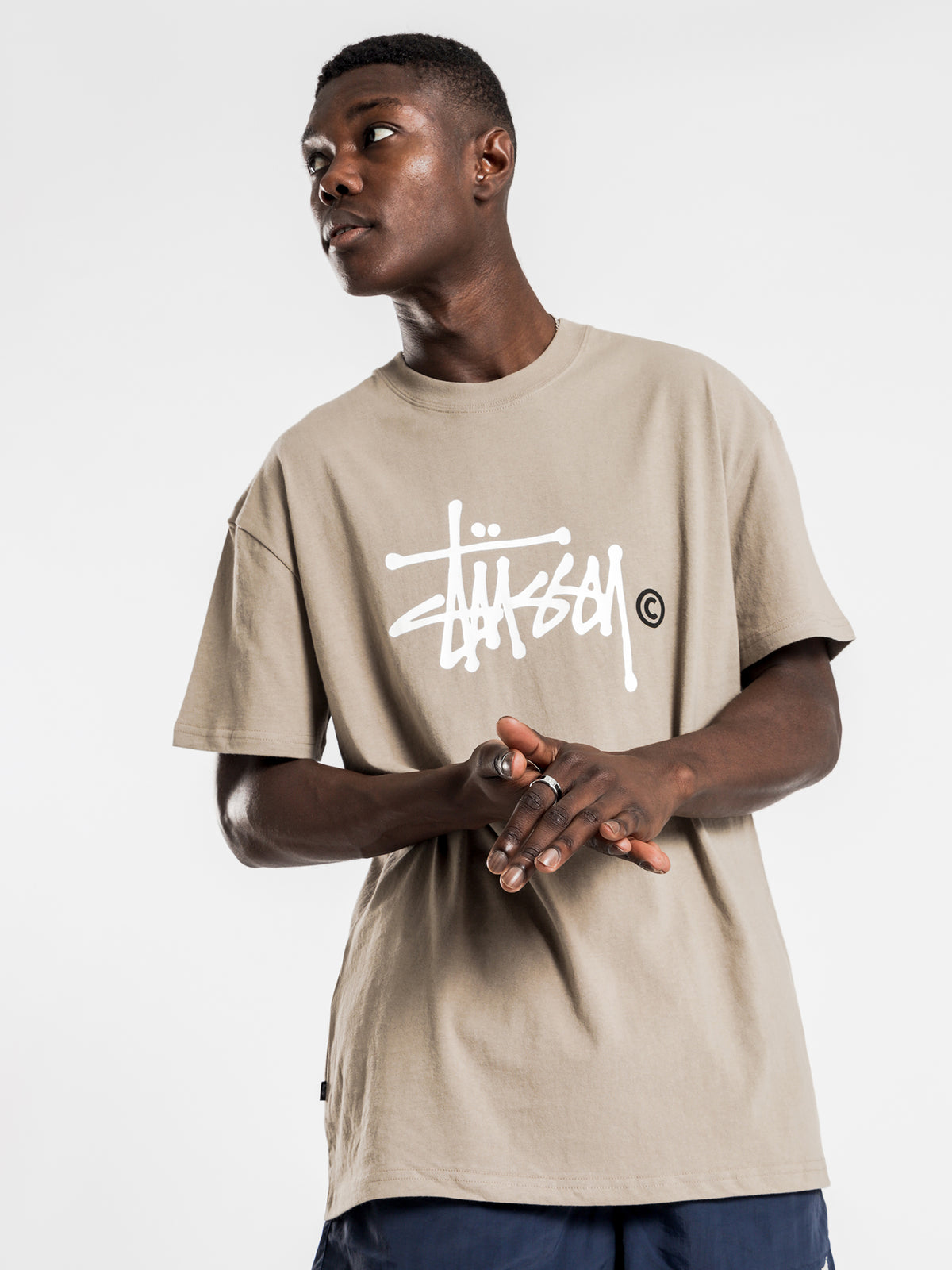 Stussy TM Short Sleeve T-Shirt | Beige