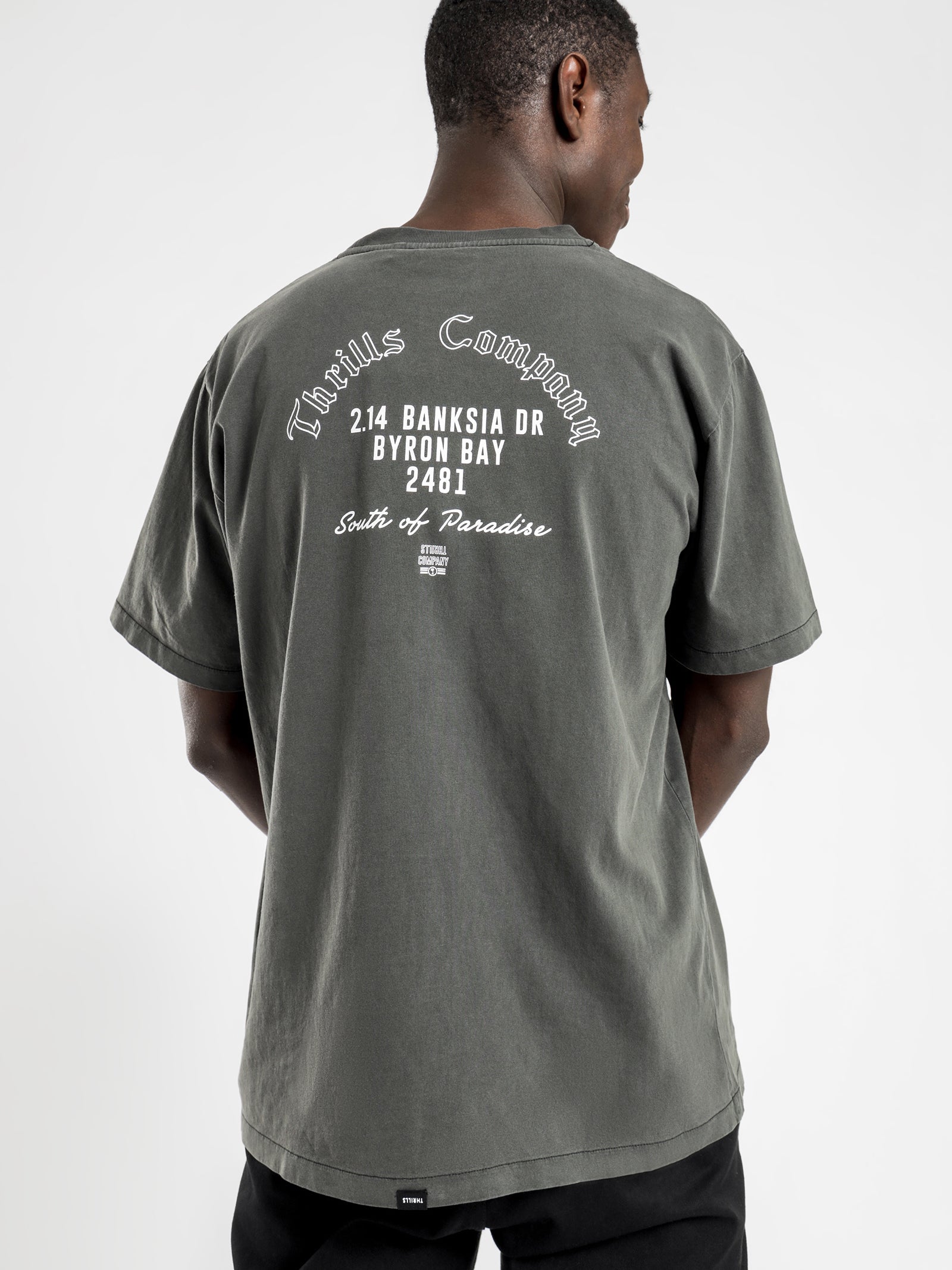 Thrills Wolf Merch Fit T-Shirt Black | Glue Store