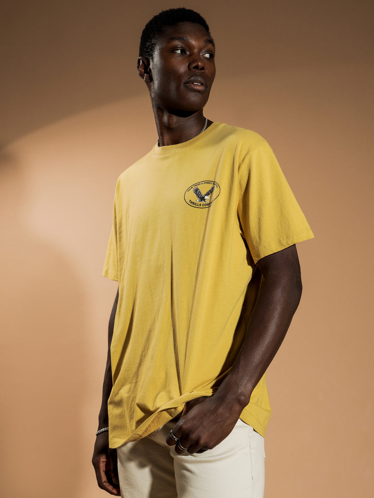 Primitive Merch Fit T-Shirt in Yellow