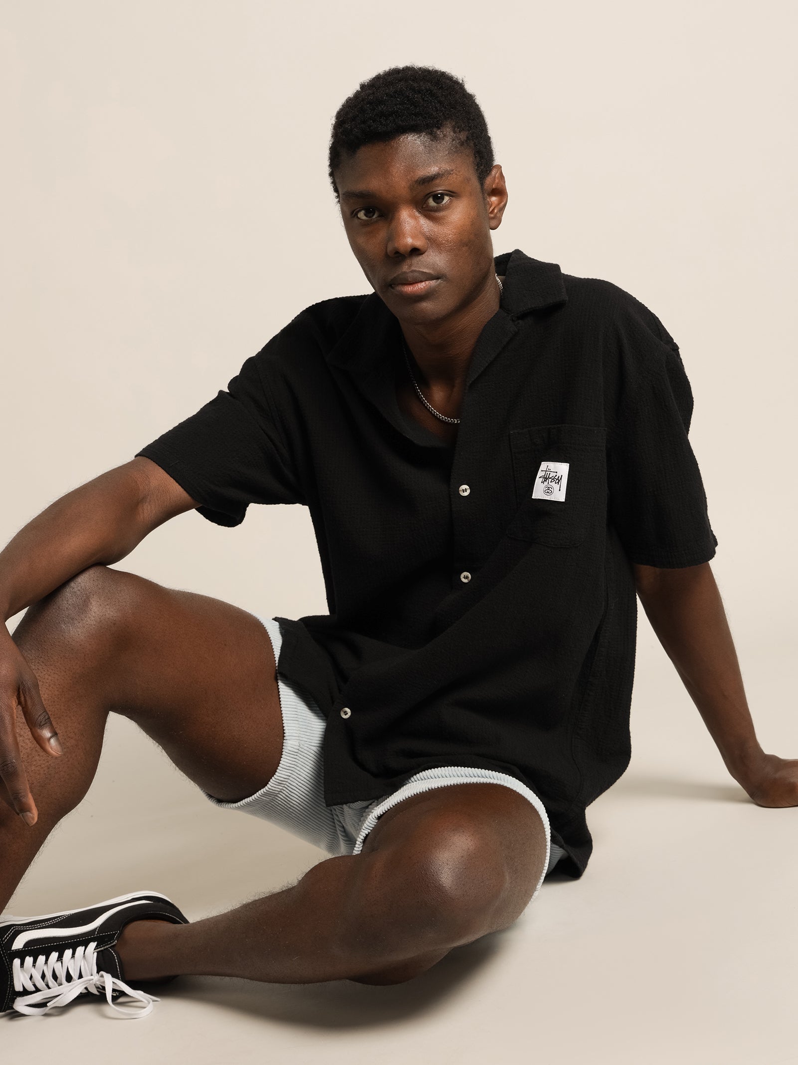 Grid Seersucker Shirt