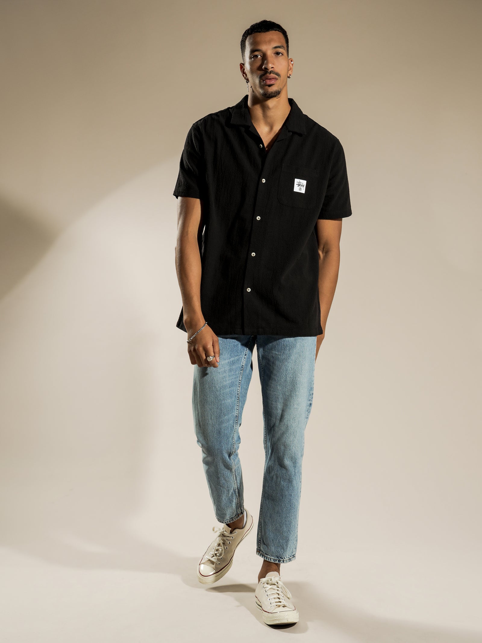 Grid Seersucker Shirt