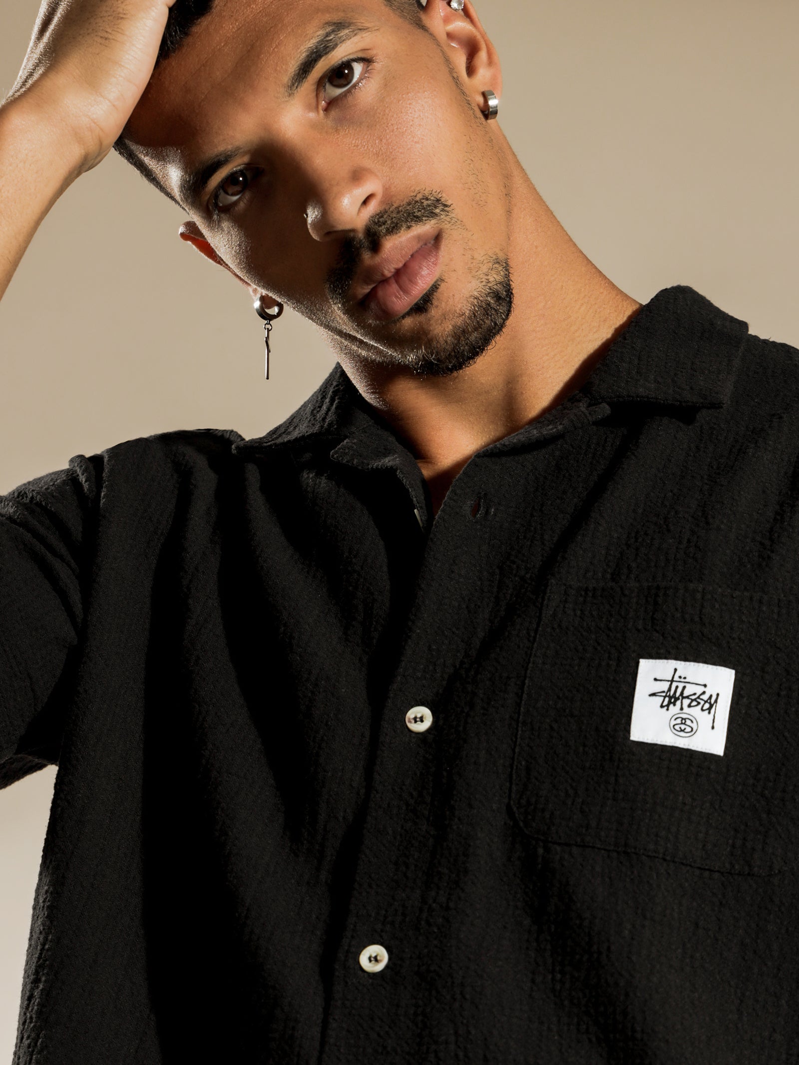 Grid Seersucker Shirt