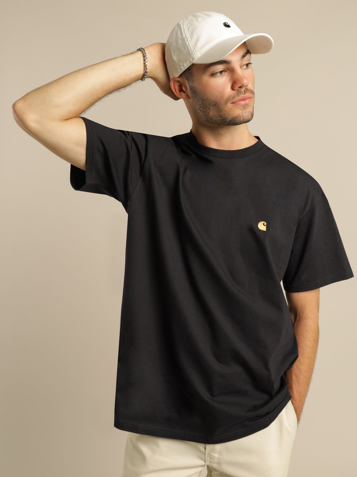 Carhartt Wip Short Sleeve Chase T-Shirt | Navy