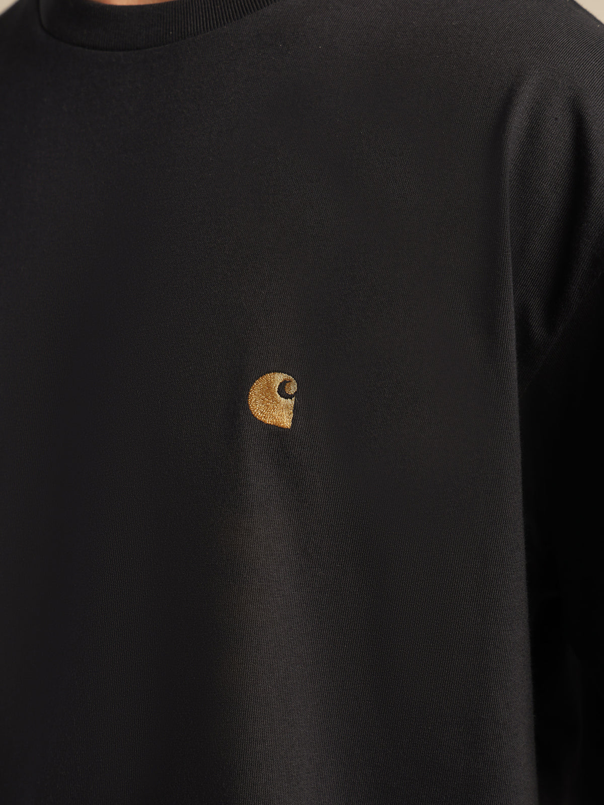 Carhartt Wip Short Sleeve Chase T-Shirt | Navy