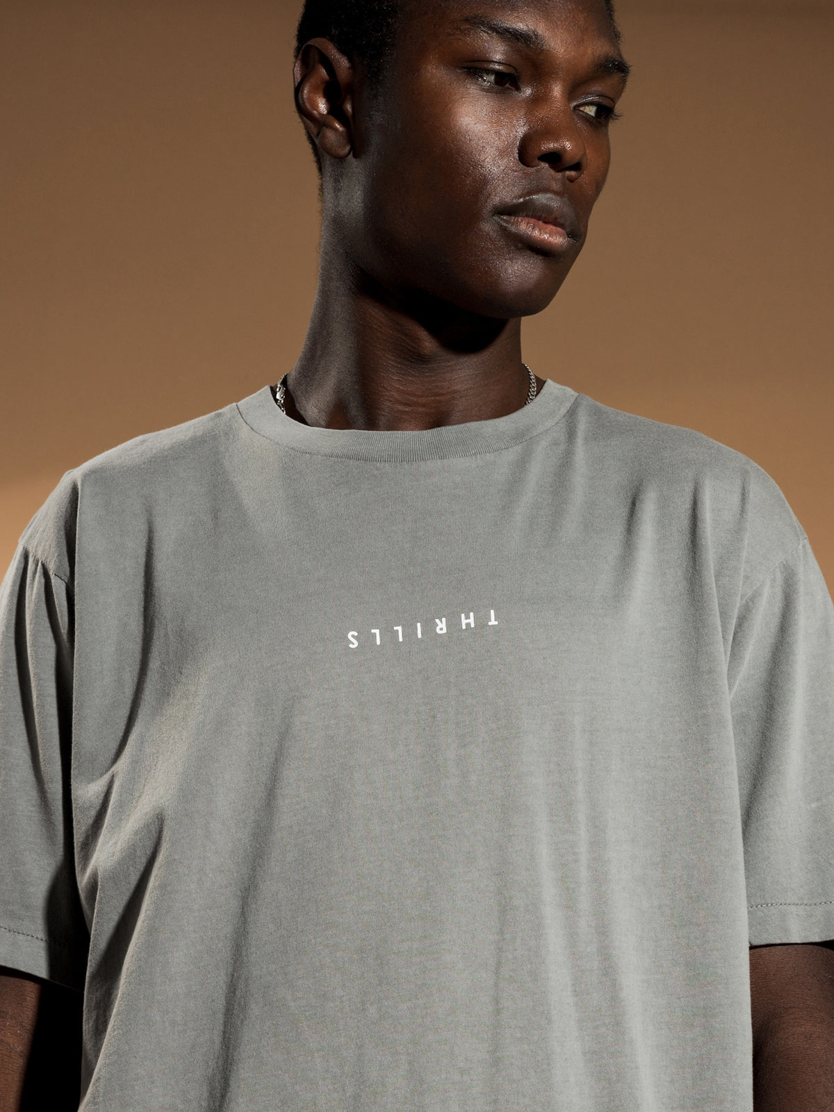 Thrills Minimal Merch Fit T-Shirt | Grey