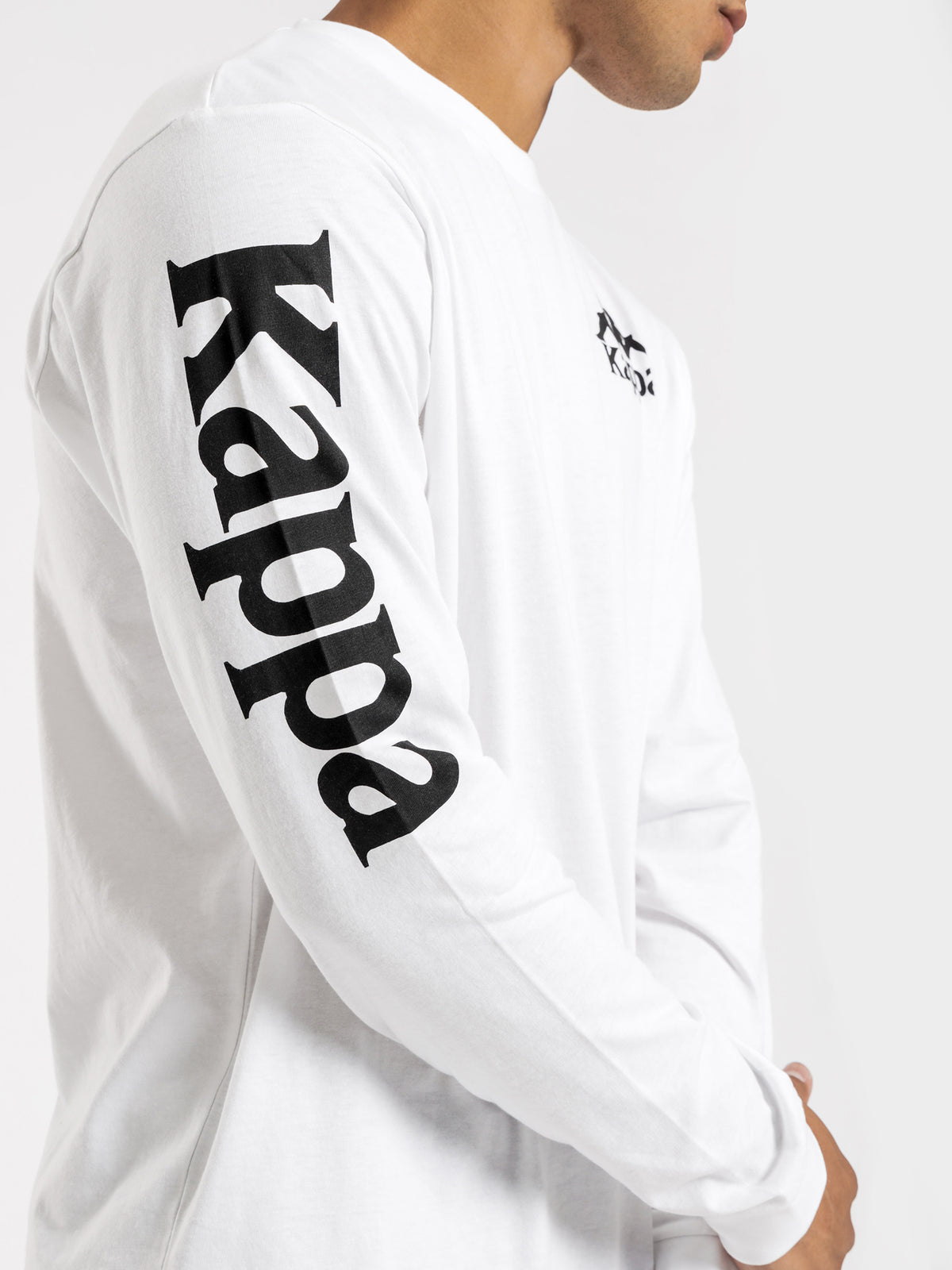 Kappa Authentic Ruiz 2 Long Sleeve T-Shirt | A94 White - Black