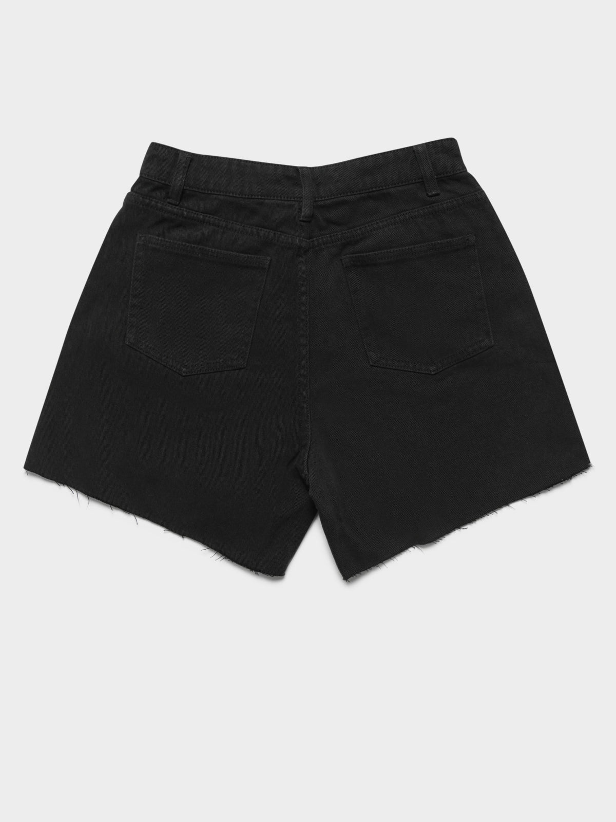 Billie Denim Shorts in Washed Black