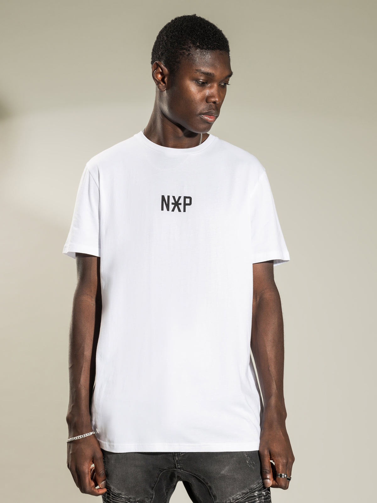 Nena and Pasadena Have It All Cape Back T-Shirt | White